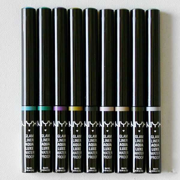 NYX Waterproof Glam Eye Liner Aqua Luxe - Delineador líquido