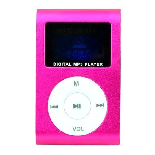 Mp3 Player Lcd Screen Usb Rechargeable Mini Clip