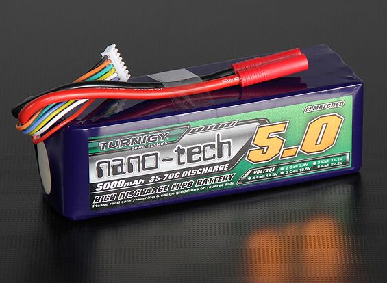 Turnigy Nano-tech 5000mah 6S 35~70C Lipo Pack